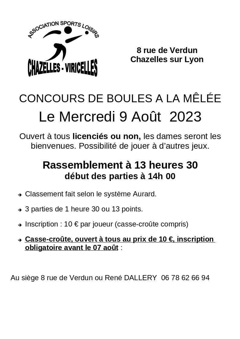 2023 08 09 concours melee affiche