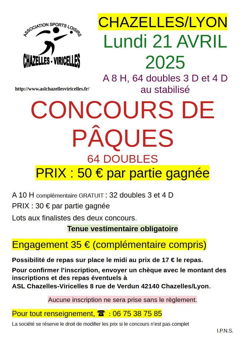 2025 04 21 concours paques affiche
