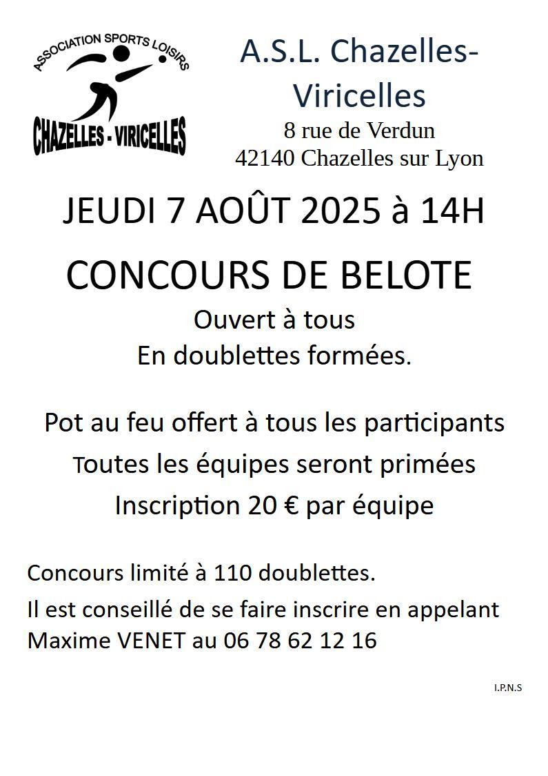 2025 08 07 affiche belote