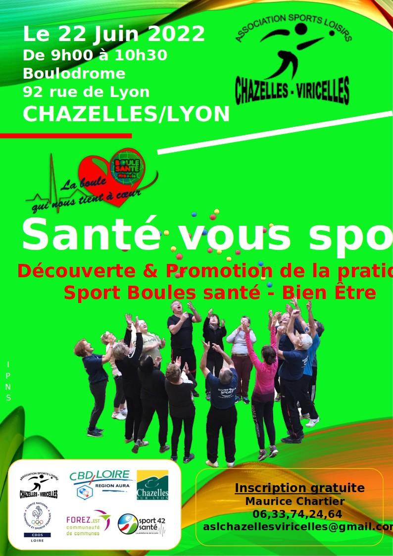 Affiche sport sante 22 juin 2022