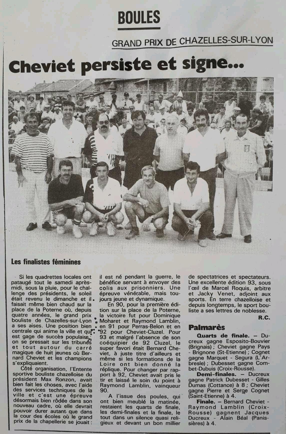 Grand Prix de la Chapellerie 1993